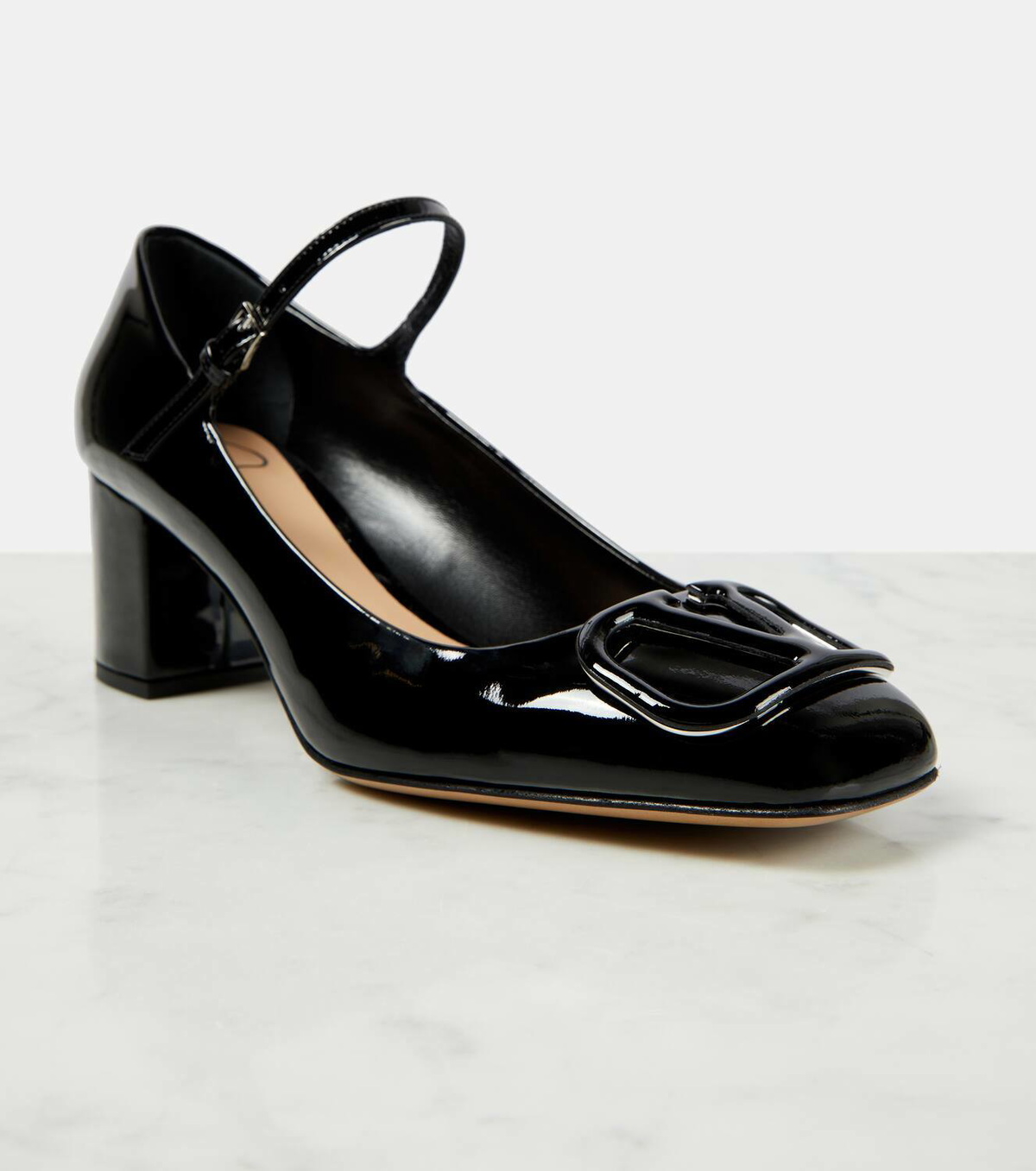 Valentino Garavani VLogo Signature leather Mary Jane pumps