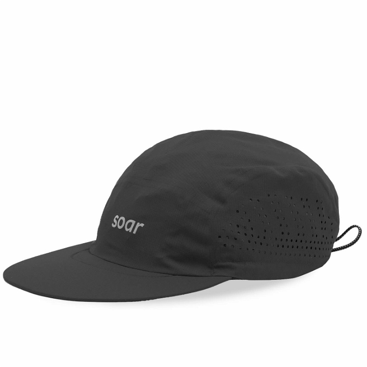 Photo: SOAR Men's Logo Run Cap in Black 