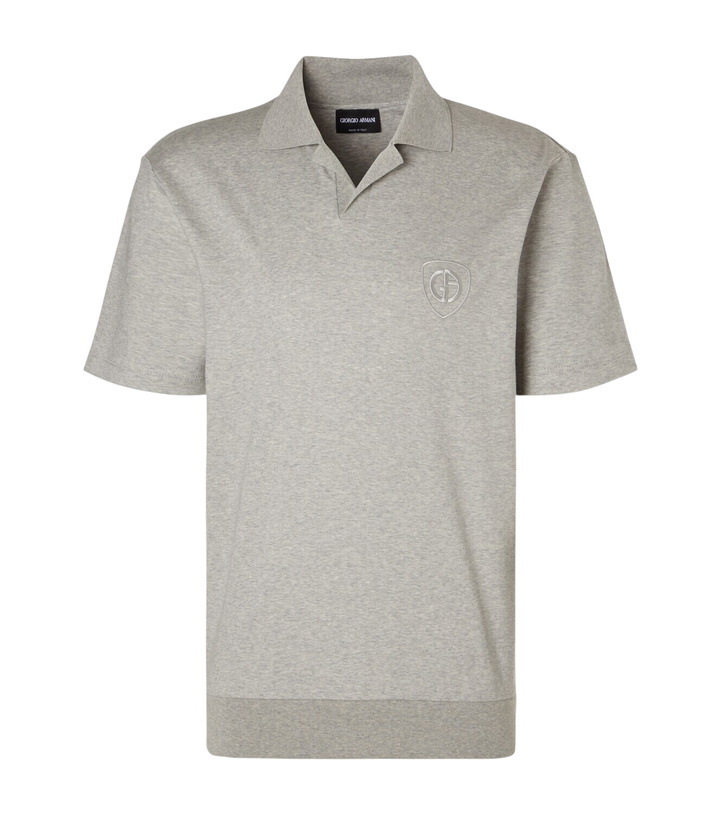 Photo: Giorgio Armani Cotton jersey polo shirt