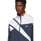 Reebok Classics Navy and White Vector Track Jacket