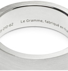 Le Gramme - 7mm Brushed Sterling Silver Ring - Men - Silver