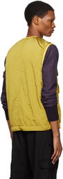 Stone Island Yellow Crinkled Vest