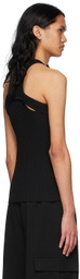 ANDREĀDAMO SSENSE Exclusive Black Viscose Tank Top