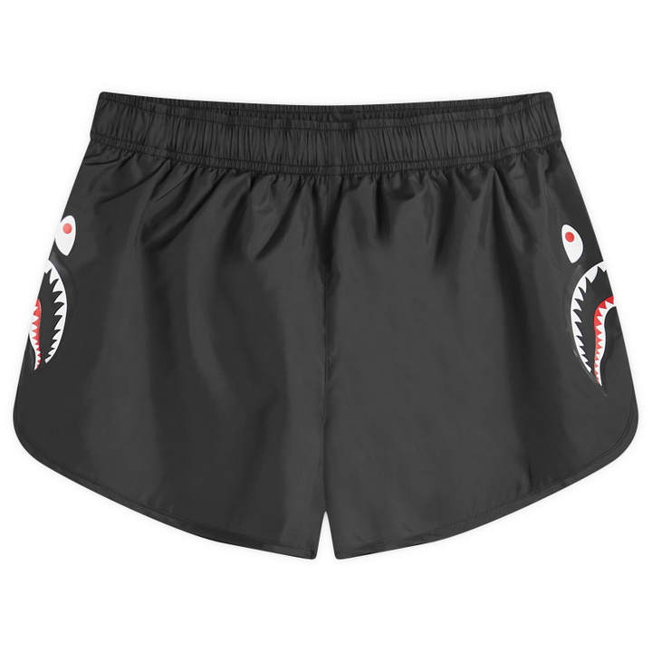 Photo: A Bathing Ape Women's Shark Running Shorts in Black