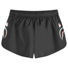 A Bathing Ape Women's Shark Running Shorts in Black