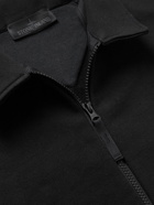 Stone Island - Logo-Appliquéd Cotton-Jersey Zip-Up Sweater - Black