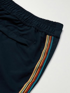 Paul Smith - Straight-Leg Mid-Length Striped Recycled Swim Shorts - Blue