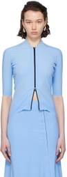 JOHANNA PARV Blue Zip Top
