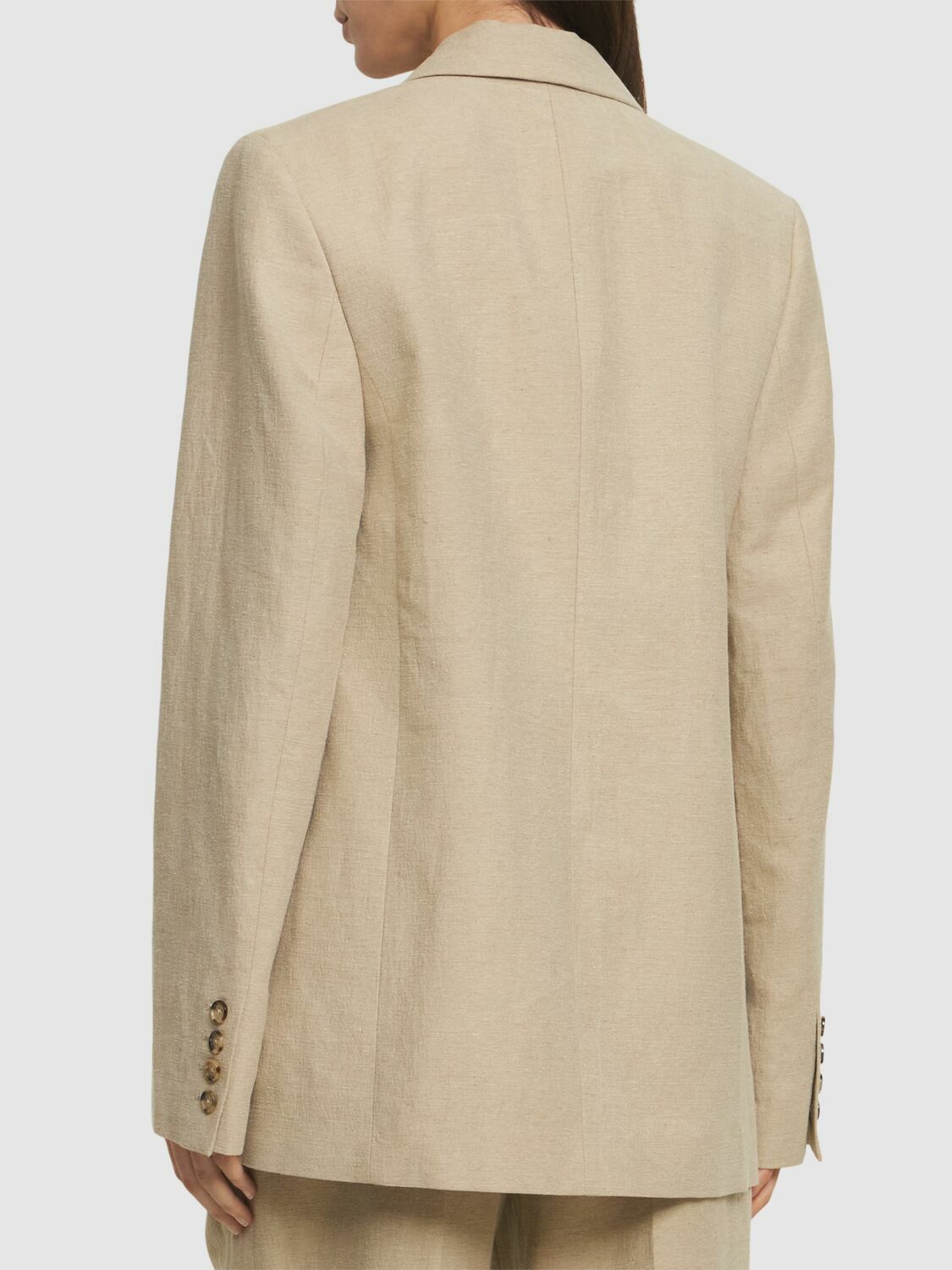 TOTEME Tailored Suit Linen Blend Jacket