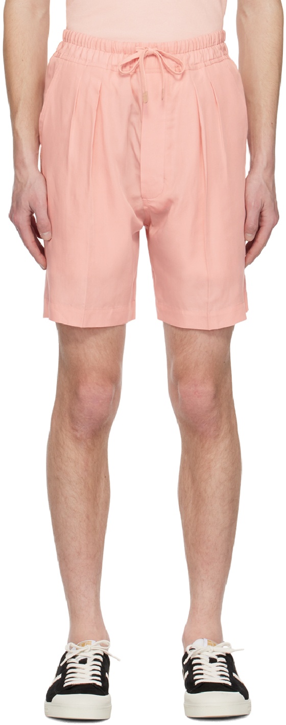 Photo: TOM FORD Pink Pleated Shorts
