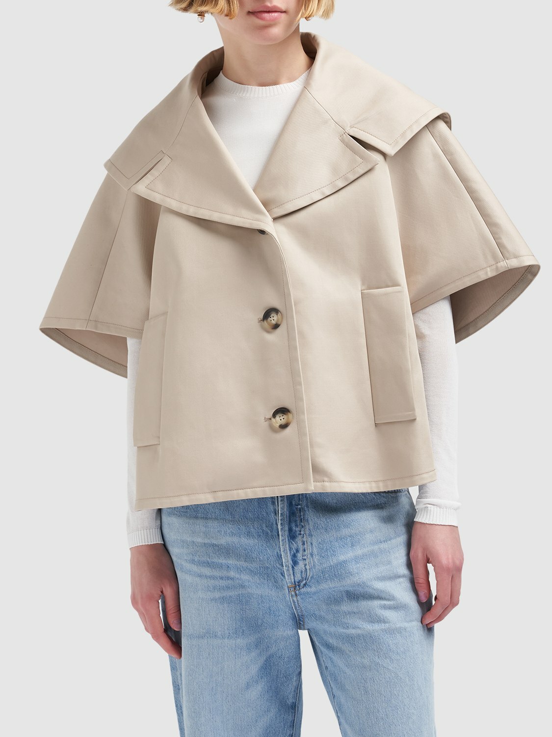 直営♪Max Mara コットン混キャンバス ショート ALCAMO Cotton shorts female | Max Mara