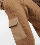 Brunello Cucinelli Ribbed-knit cashmere and wool sweatpants