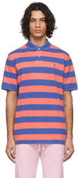 Polo Ralph Lauren Blue & Pink Stripe Cotton Polo