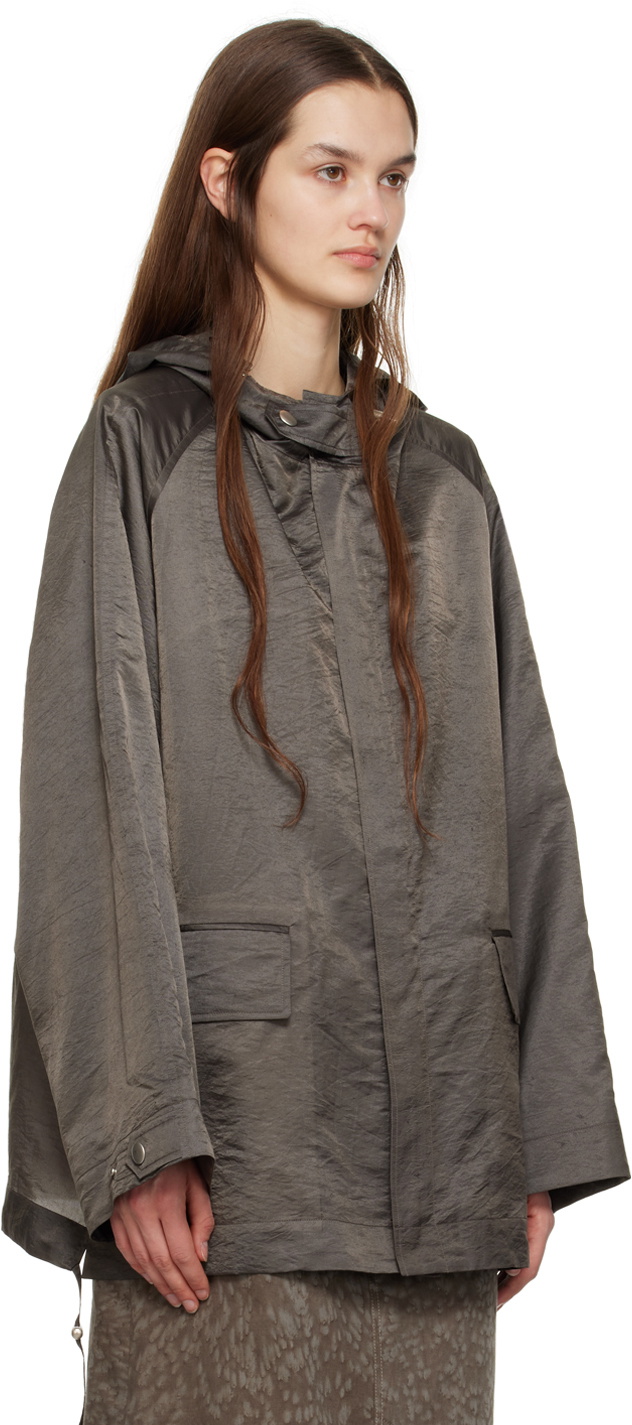 UMBER POSTPAST Taupe Hooded Jacket