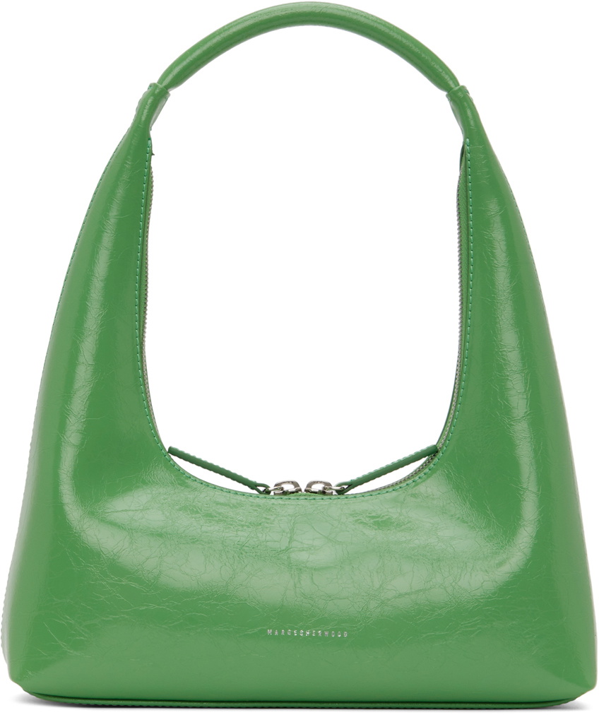 ☆MARGE SHERWOOD☆ LOG BAG green bean crinkle MARGESHERWOOD Bassette Mini Green Bean Crinkle | Bags
