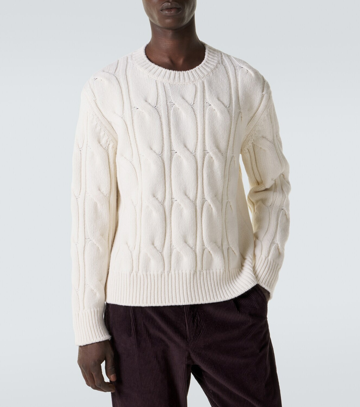 Eleventy Cable-knit wool sweater
