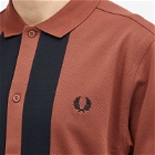 Fred Perry Men's Panel Polo Shirt in Whisky Brown