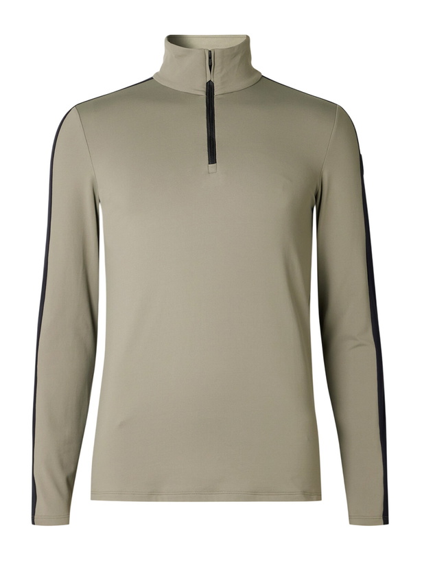 Photo: Fusalp - Alpille Striped Polartec® Power Stretch® Ski Base Layer - Green
