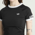 Adidas Women's Layered Cali T-Shirt in Black/Black
