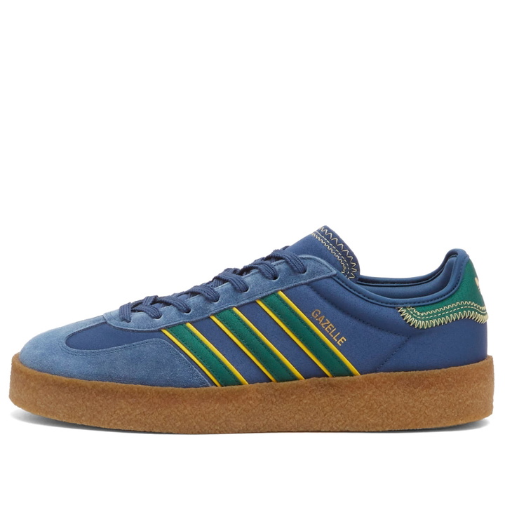 Photo: Adidas x CLOT Gazelle by EC in Night Marine/Collegiate Green/Hazy Yellow