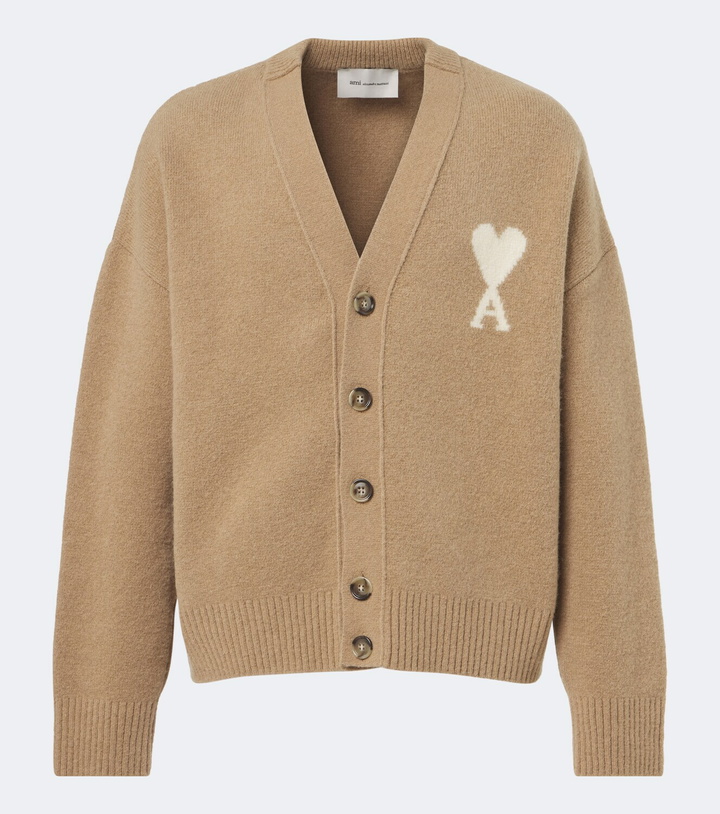 Photo: Ami Paris Ami de Cœur wool-blend cardigan