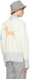 Thom Browne White Hector Sweater