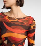 Pucci Vivara tulle crop top