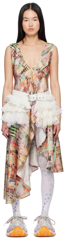 Photo: Collina Strada Multicolor Tulip Midi Dress