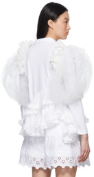 Tricot Comme des Garçons White Nylon Sleeves