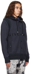 Givenchy Navy Varsity Bomber Jacket