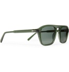 Cubitts - Hemmingford D-Frame Acetate Sunglasses - Green