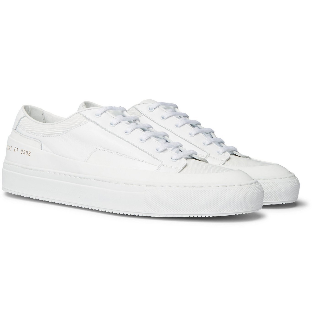 Common Projects - Achilles Super Mesh-Trimmed Leather Sneakers - White ...