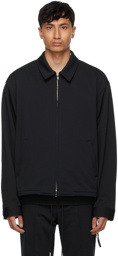 mastermind JAPAN Black Jersey Zip Jacket
