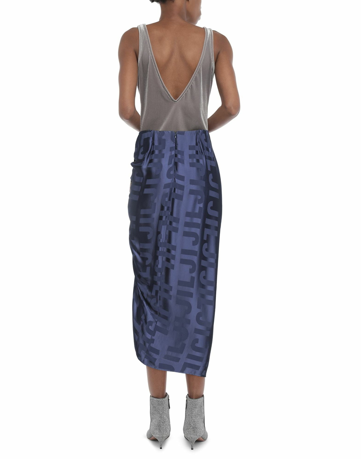 Jijil Womens Midi skirt Midnight in Blue