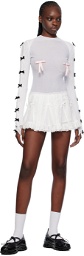Nodress SSENSE Exclusive White Miniskirt
