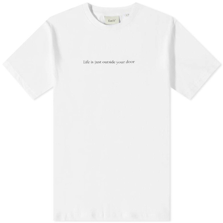Photo: Foret Men's Journey T-Shirt in White
