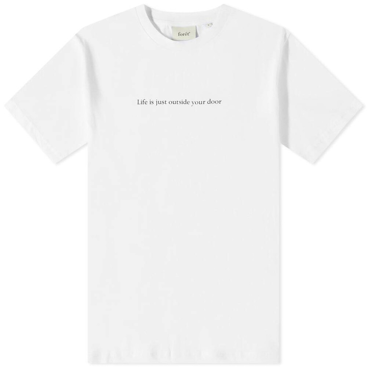 Photo: Foret Men's Journey T-Shirt in White