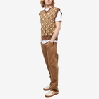 ICECREAM Men's Checkerboard Vest in Brown