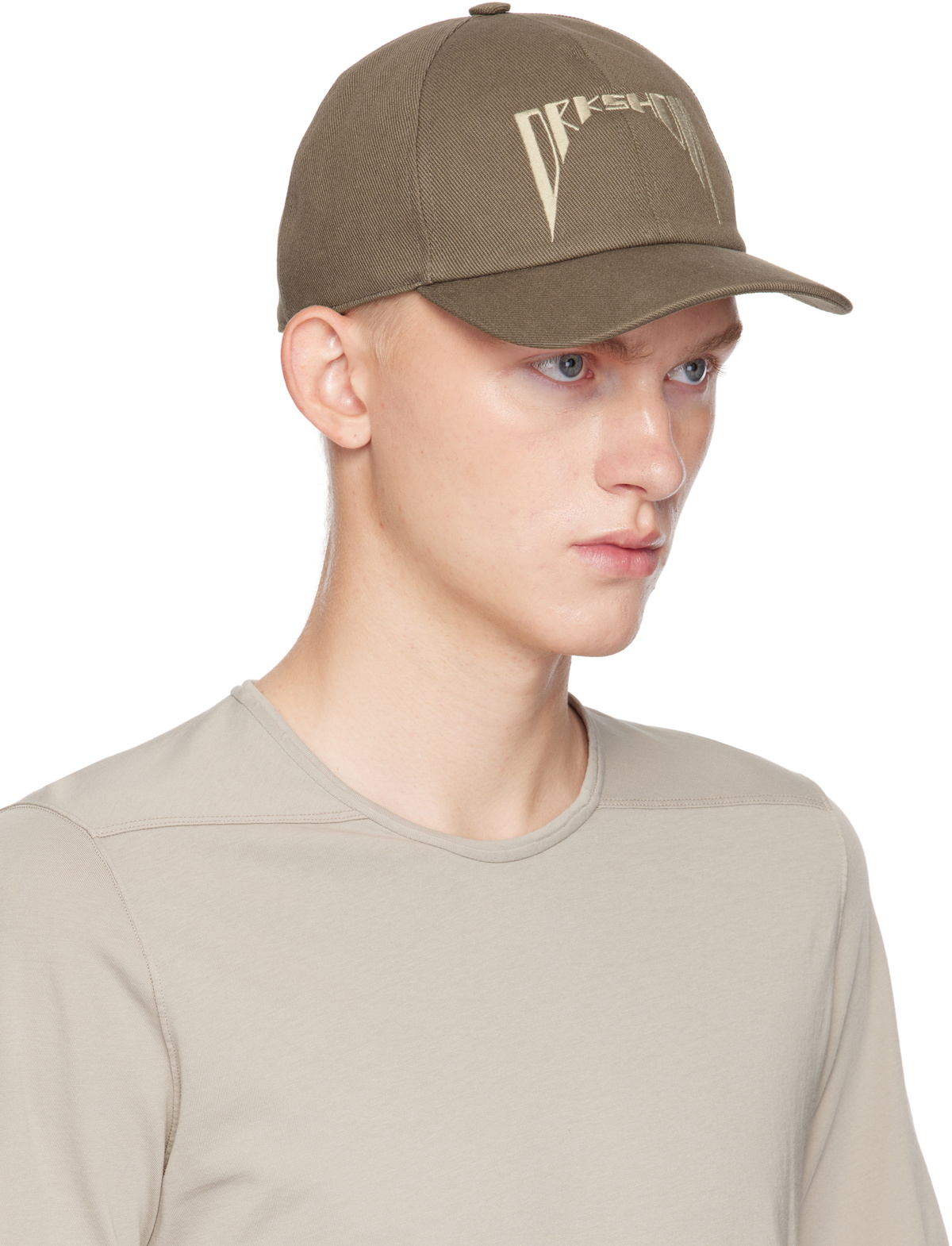Rick Owens DRKSHDW Gray Porterville Baseball Cap Rick Owens Drkshdw
