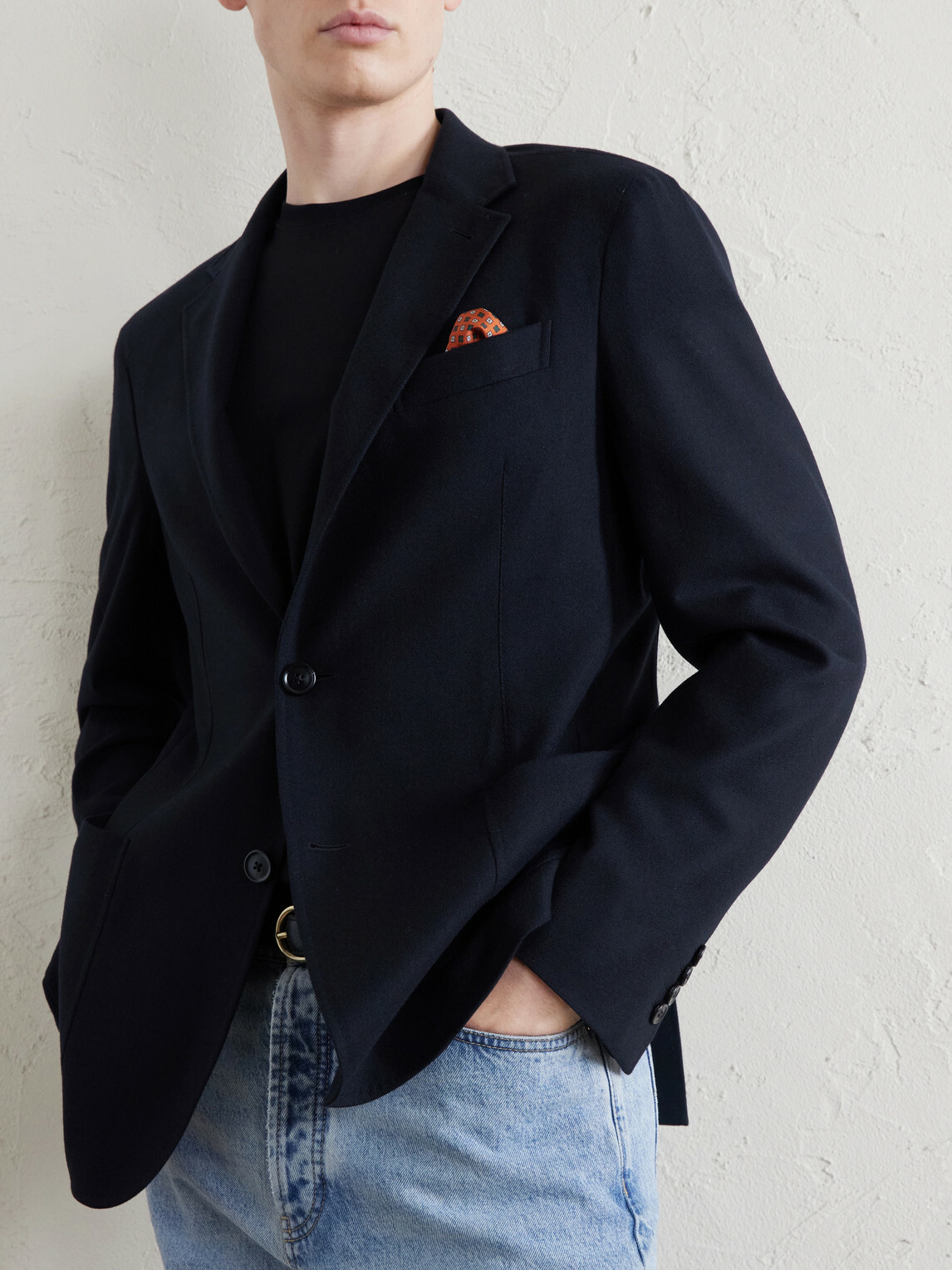 Zegna - Wool and Cashmere-Blend Twill Blazer - Black