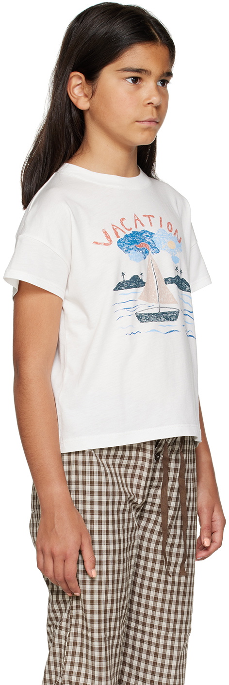 Caramel Kids White Ahipa Vacation T-Shirt