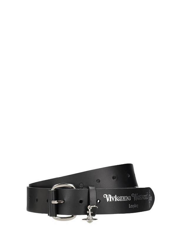Photo: VIVIENNE WESTWOOD - 3.5cm Logo Leather Belt