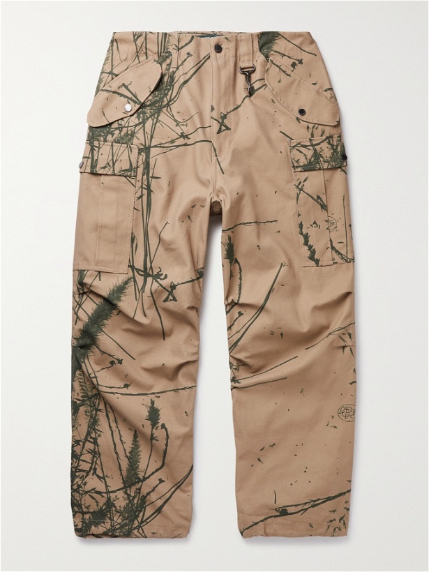 Photo: Reese Cooper® - Canyon Wide-Leg Camouflage-Print Cotton-Canvas Cargo Trousers - Neutrals