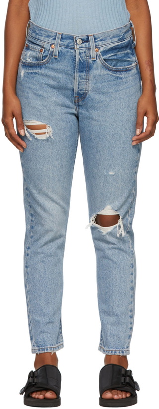 Photo: Levi's Blue 501 Skinny Jeans