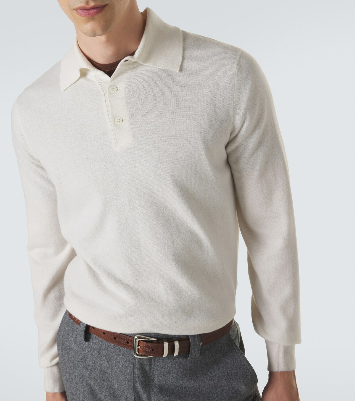 Brunello Cucinelli Cashmere polo sweater