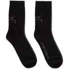 A-COLD-WALL* Black and Grey Classic Logo Socks