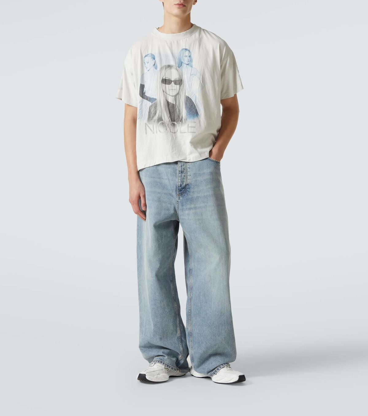 【Balenciaga】 NicoleコットンジャージTシャツ Balenciaga Nicole cotton jersey T-shirt Balenciaga