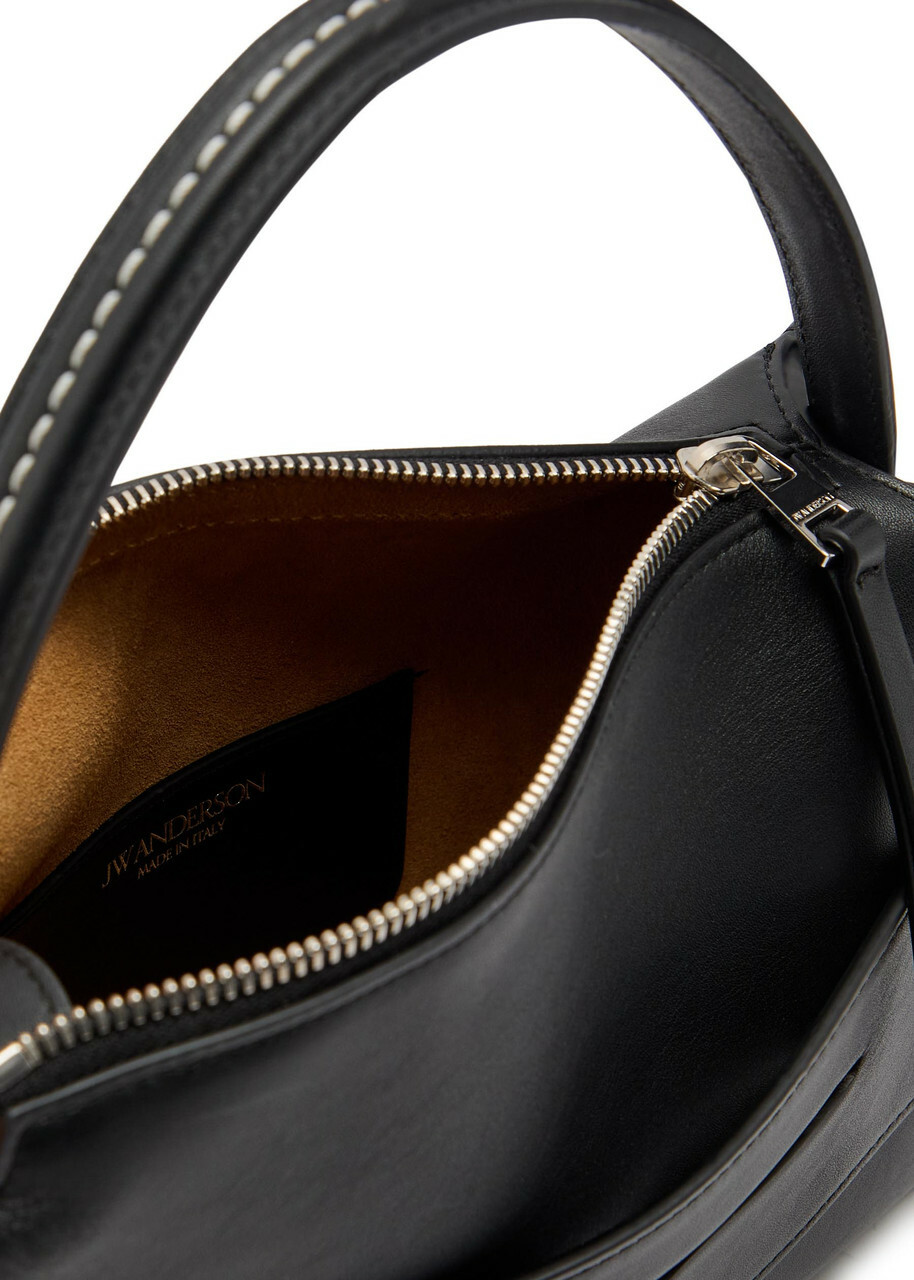 JW Anderson Loafer Small Leather top Handle bag - Black - One Size