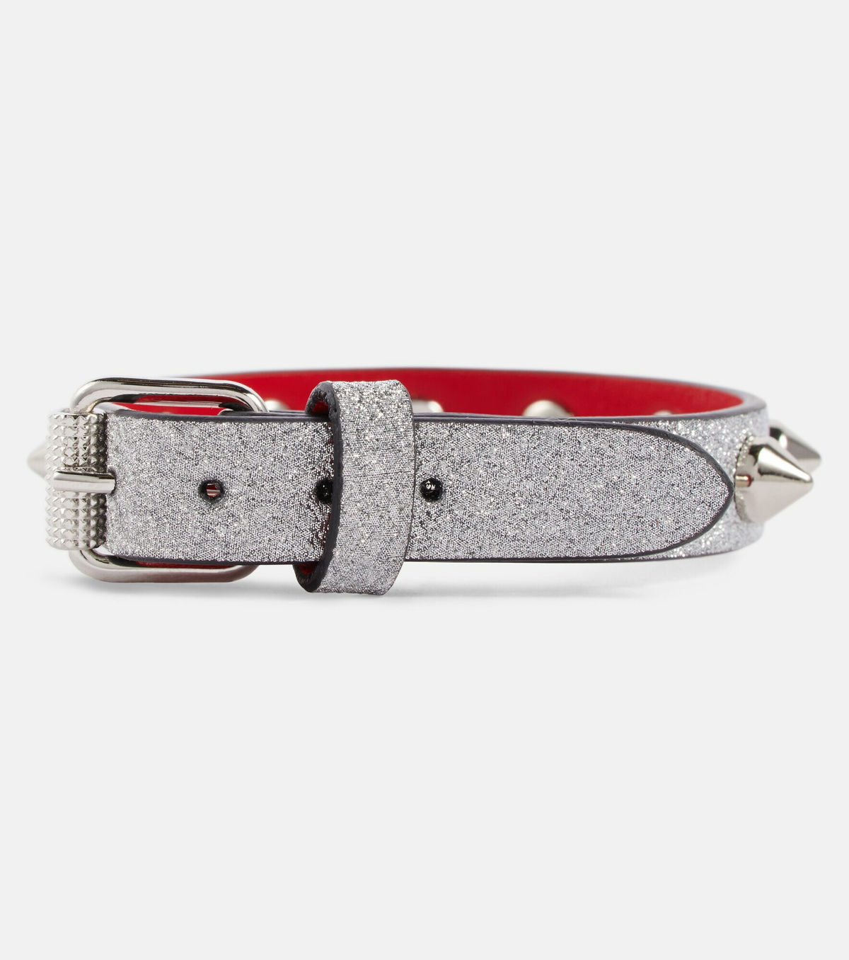 Christian Louboutin Loubilink studded leather bracelet Christian