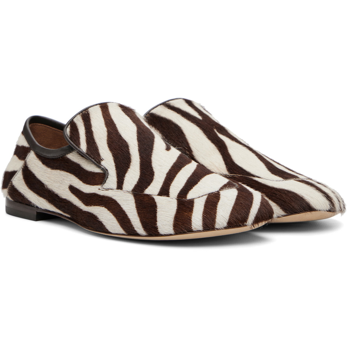 Wales Bonner White & Brown Dakar Loafers